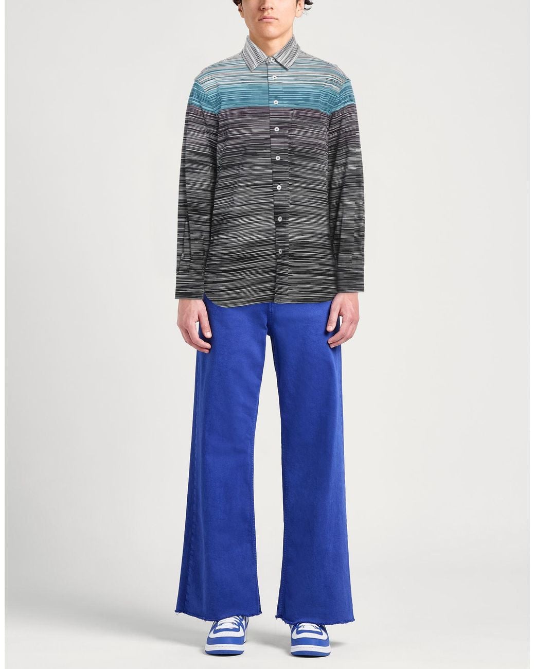Missoni Blue Shirt Cotton for men