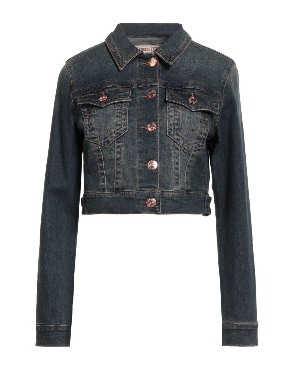 True Religion Blue Denim Outerwear