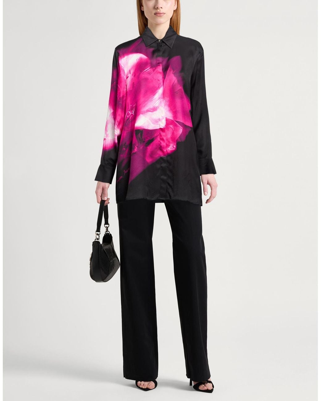 Versace Jeans Couture Pink Fuchsia Shirt Viscose