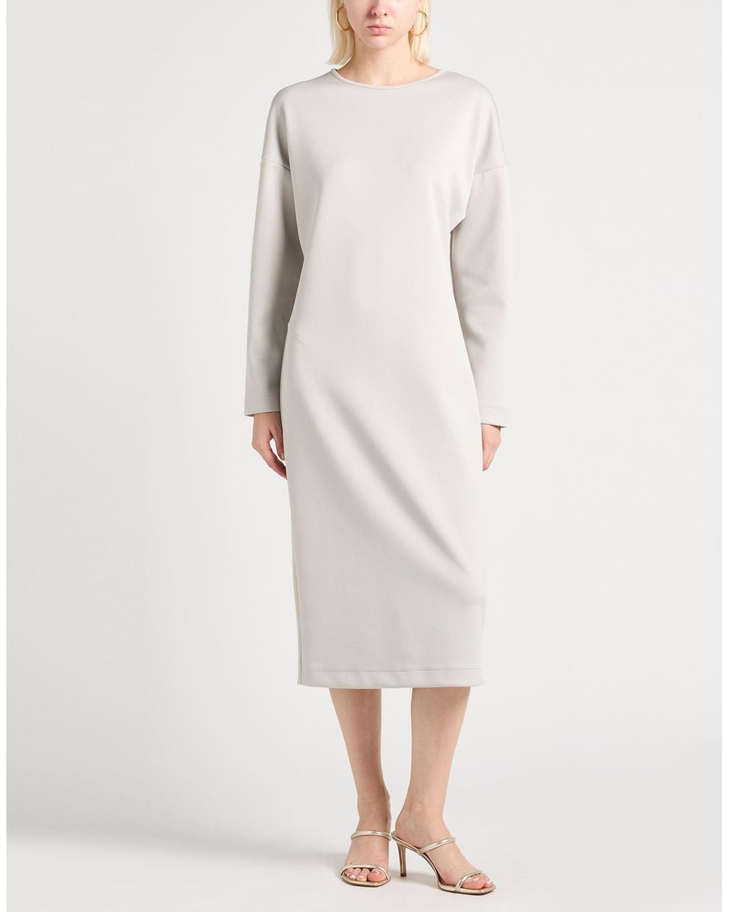 Max Mara Natural Leisure Midi Dress Polyester, Elastane