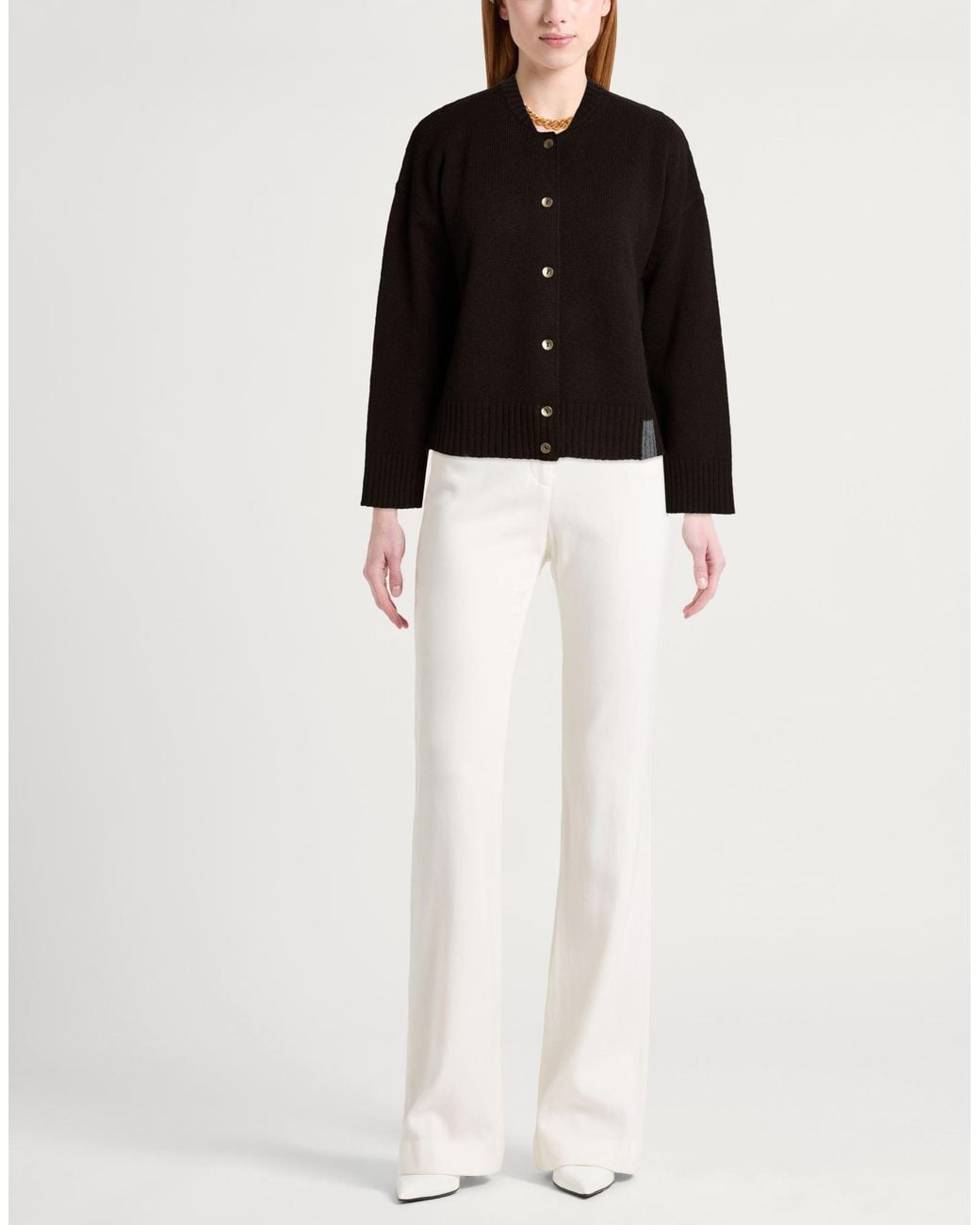 Alpha Studio Black Cardigan Geelong Wool
