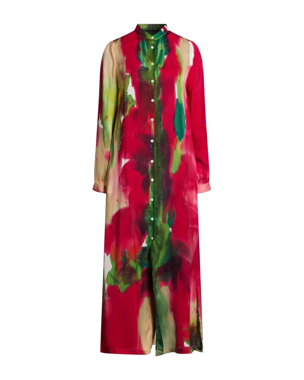 Roberto Collina Red Maxi Dress Polyester