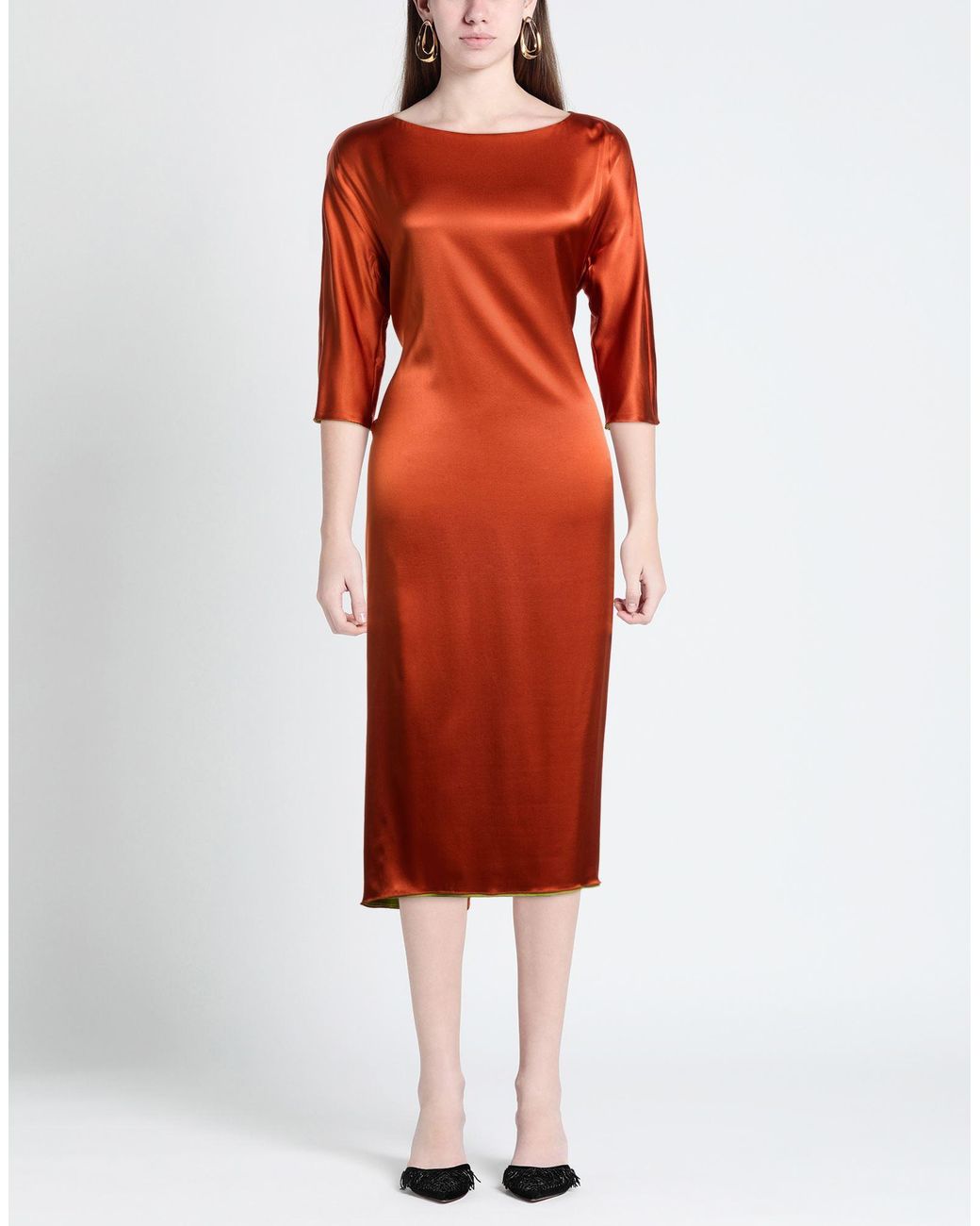 Stephan Janson Red Midi Dresses