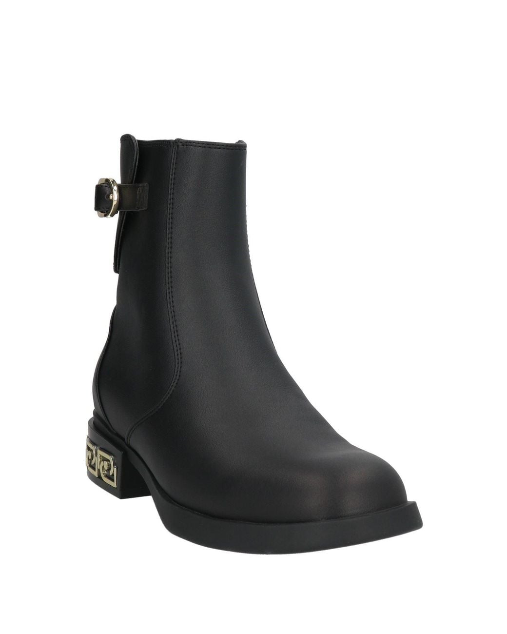 Liu Jo Black Ankle Boots Textile Fibers