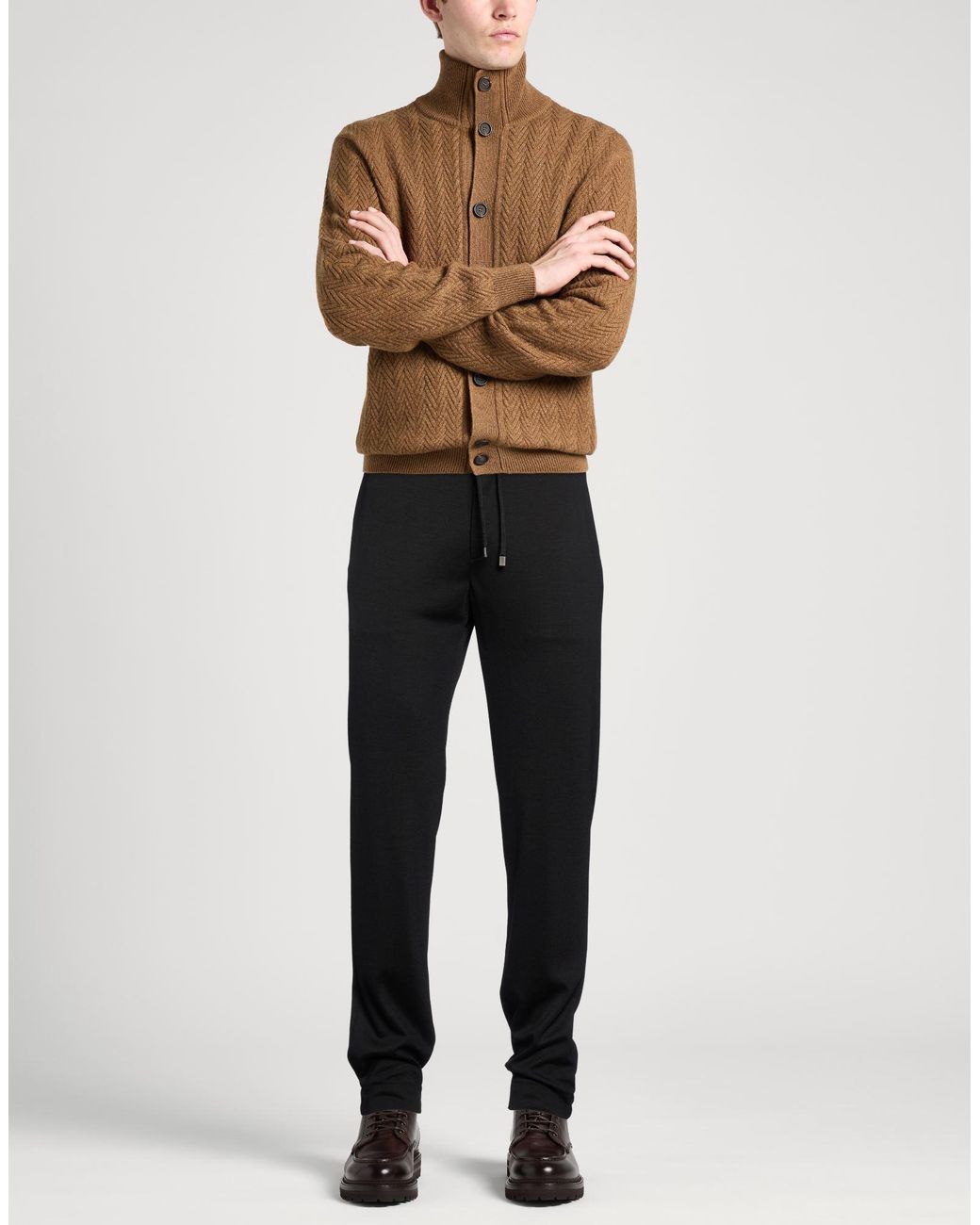 Boglioli Black Pants Lyocell, Virgin Wool for men