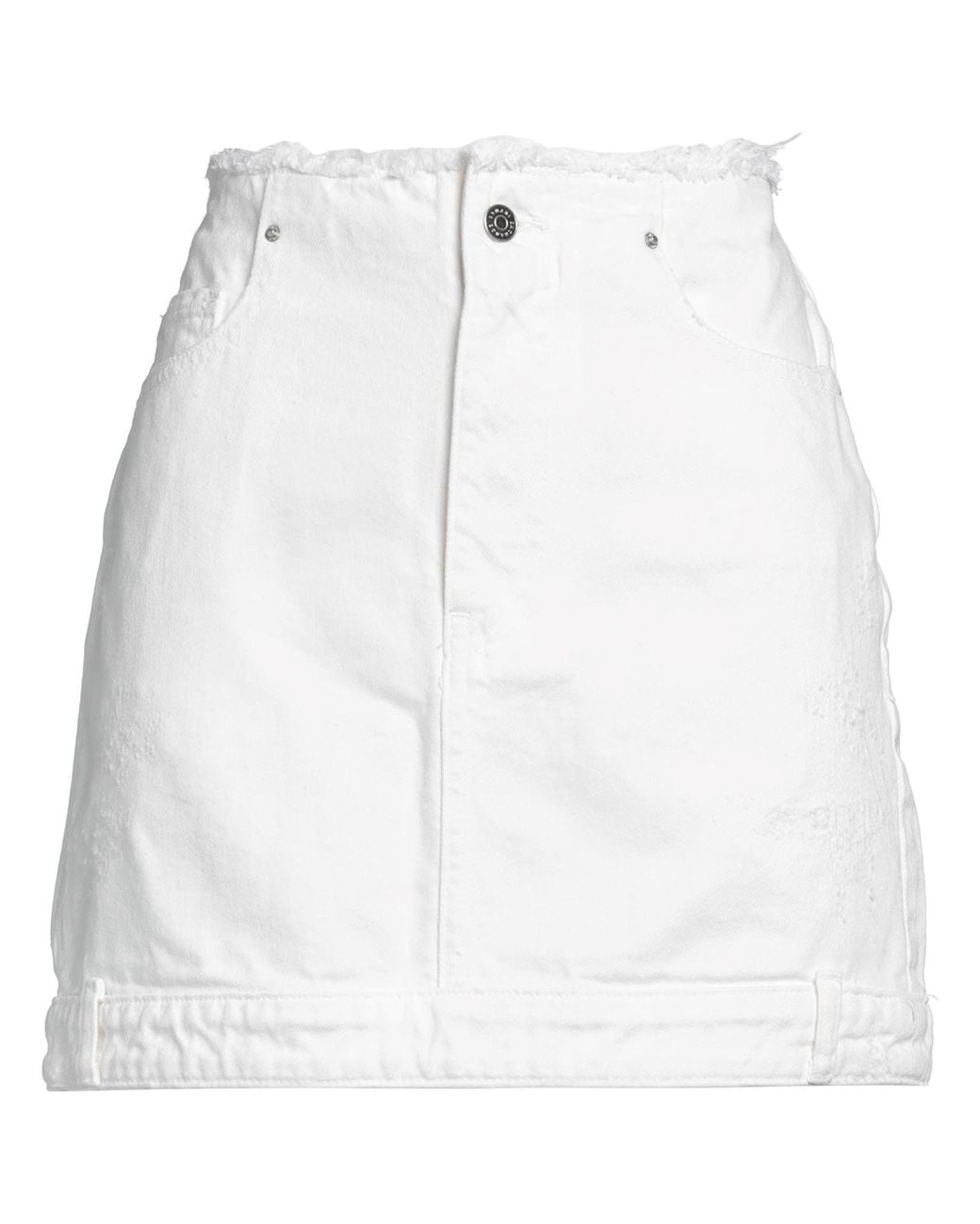 ARMANI EXCHANGE White Denim Skirt Cotton