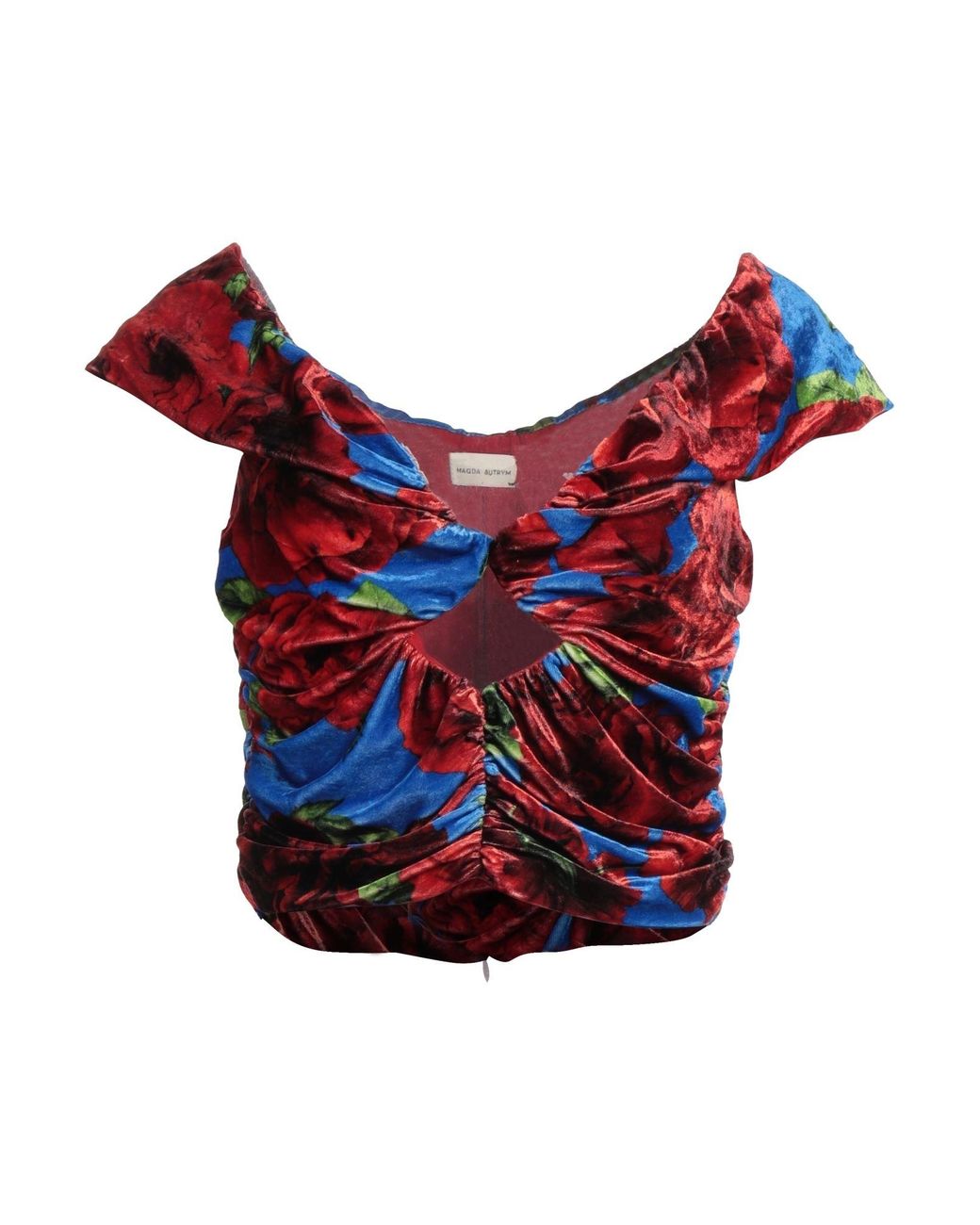 Magda Butrym Red Top Viscose, Nylon, Elastane