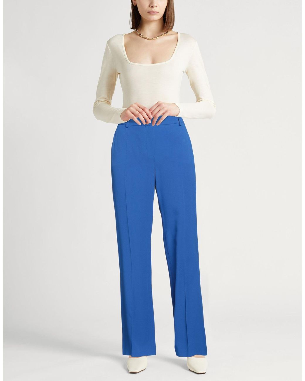 Alberta Ferretti Blue Trouser