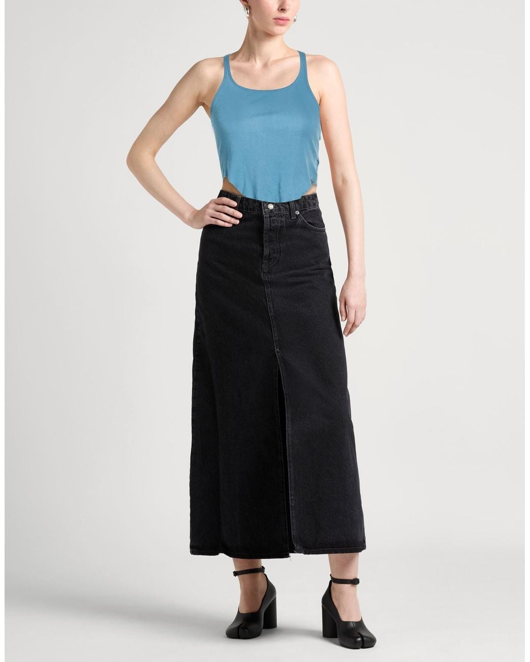 Rick Owens Blue Top Cotton