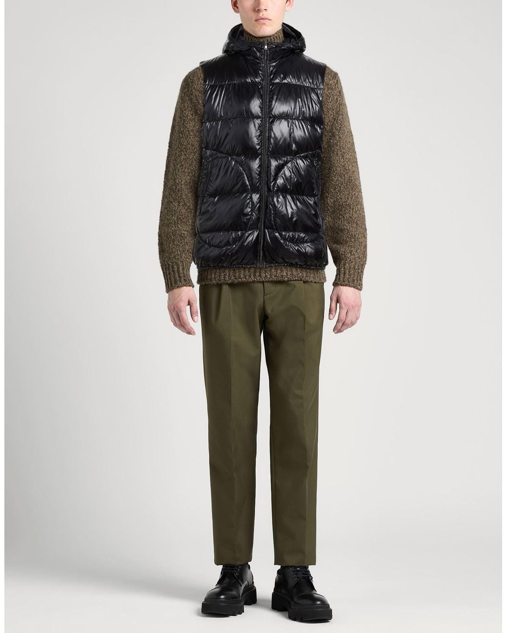 Chompa Sin Mangas Herno de hombre de color Black