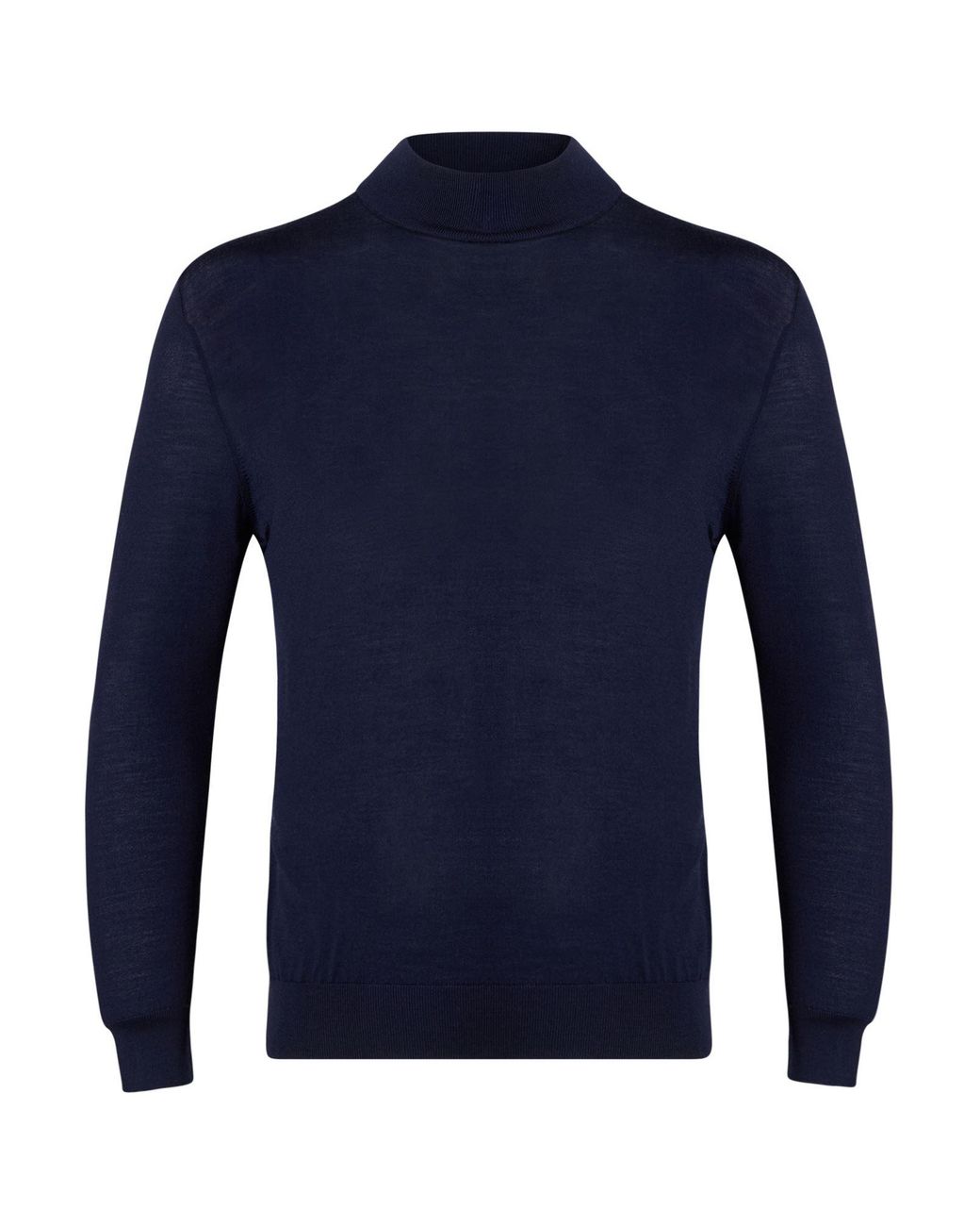 Kiton Blue Turtleneck Wool for men