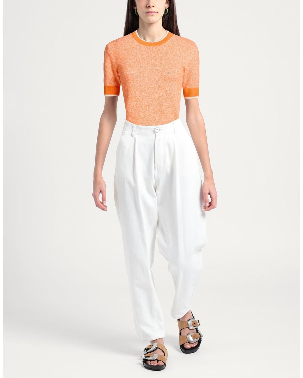 Purotatto Orange Sweater Cashmere
