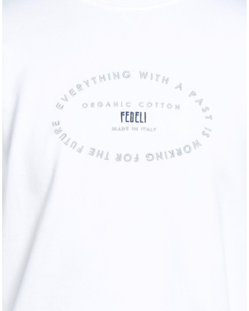 Fedeli White Sweatshirts for men
