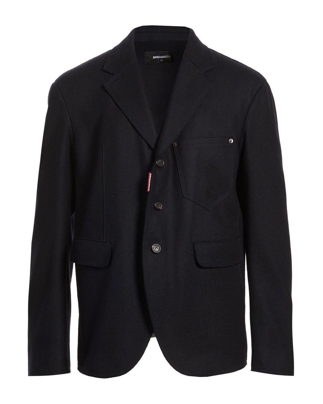 DSquared² Black Blazer Virgin Wool, Polyamide for men