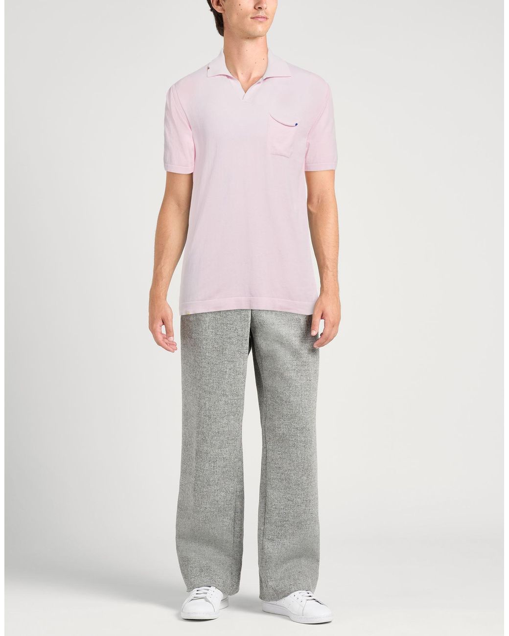 Bob Pink Light Sweater Cotton for men