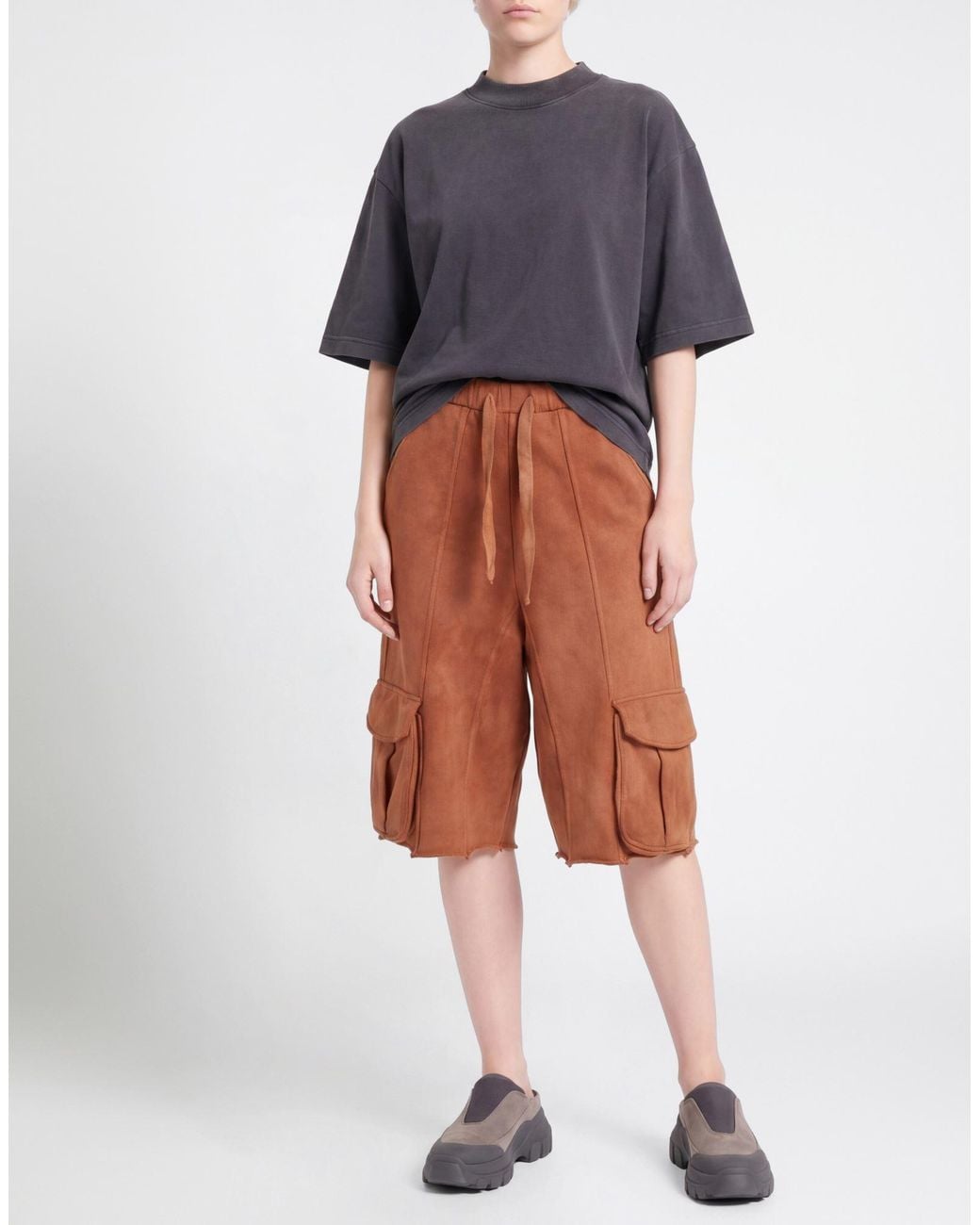 Laneus Brown Light Shorts & Bermuda Shorts Cotton