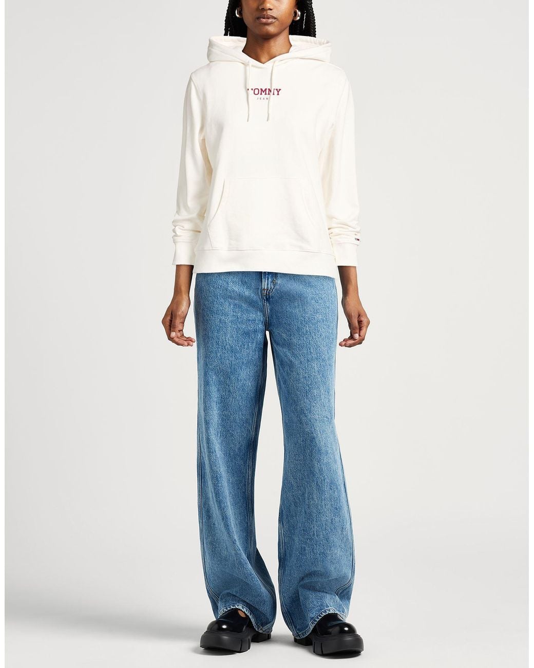 Tommy Hilfiger White Sweatshirt Cotton
