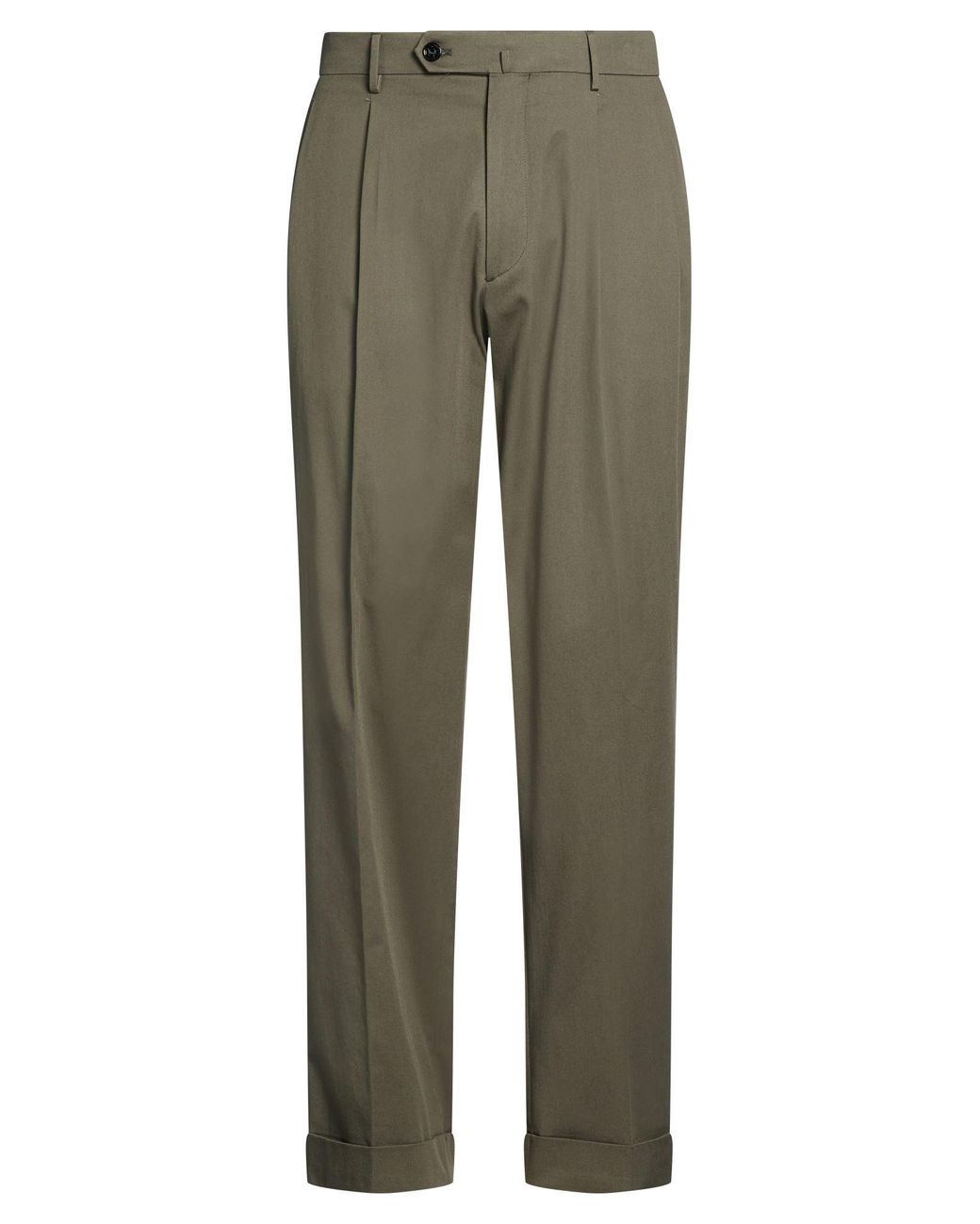 Berwich Gray Military Pants Cotton, Elastane for men