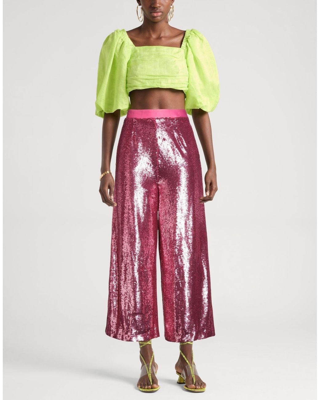 Manila Grace Red Trouser