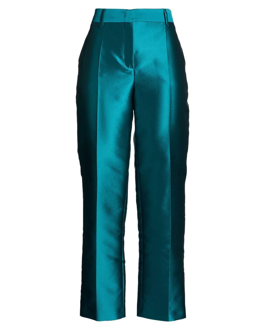 Alberta Ferretti Blue Pants Polyester, Silk
