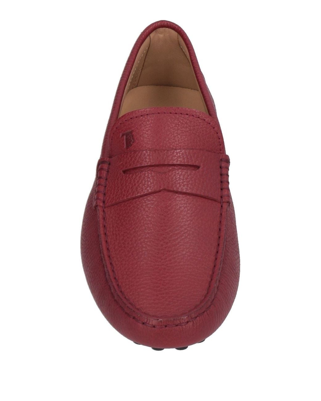 Tod's Purple Garnet Loafers Leather for men