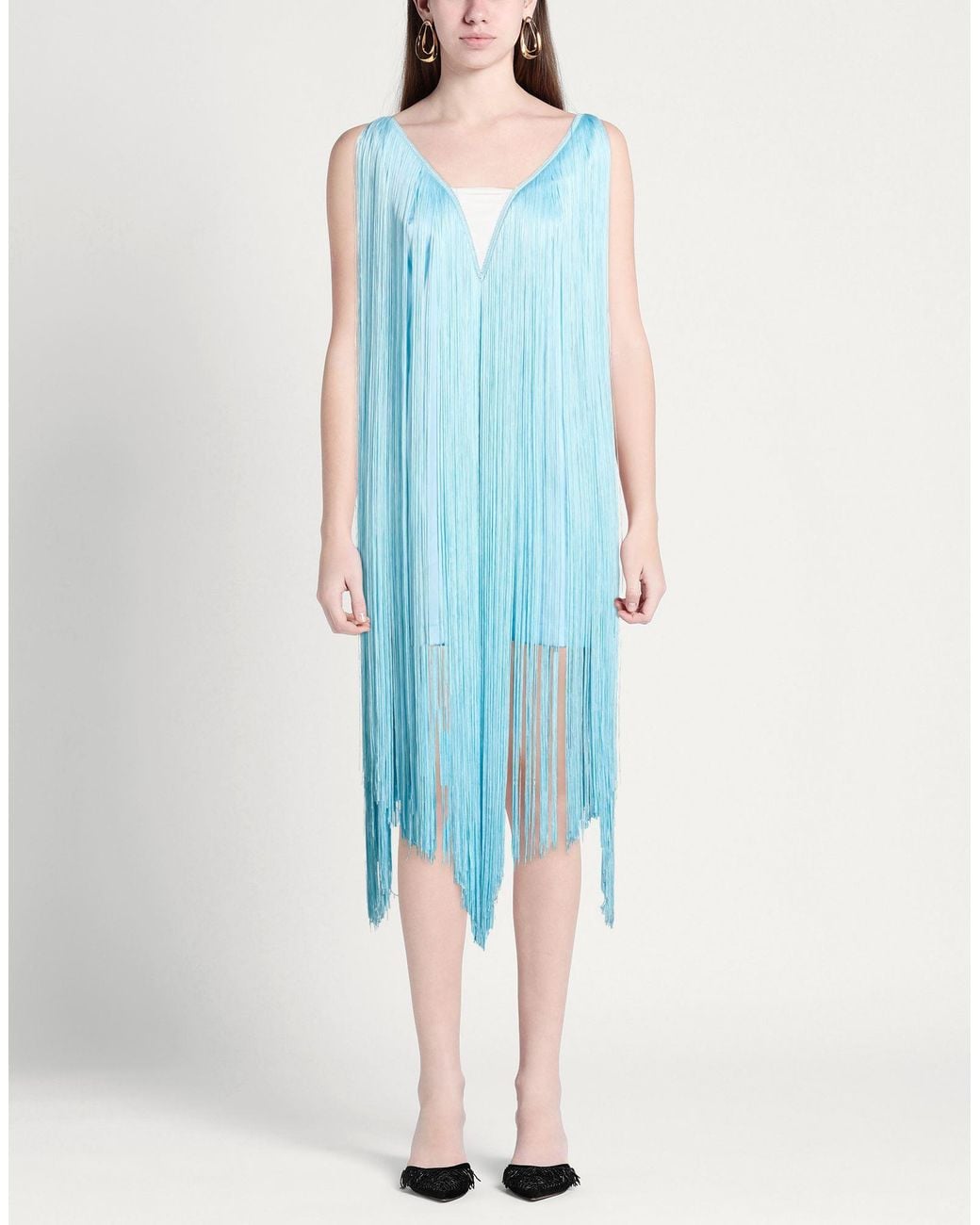 SILENCE LIMITED Blue Midi Dress