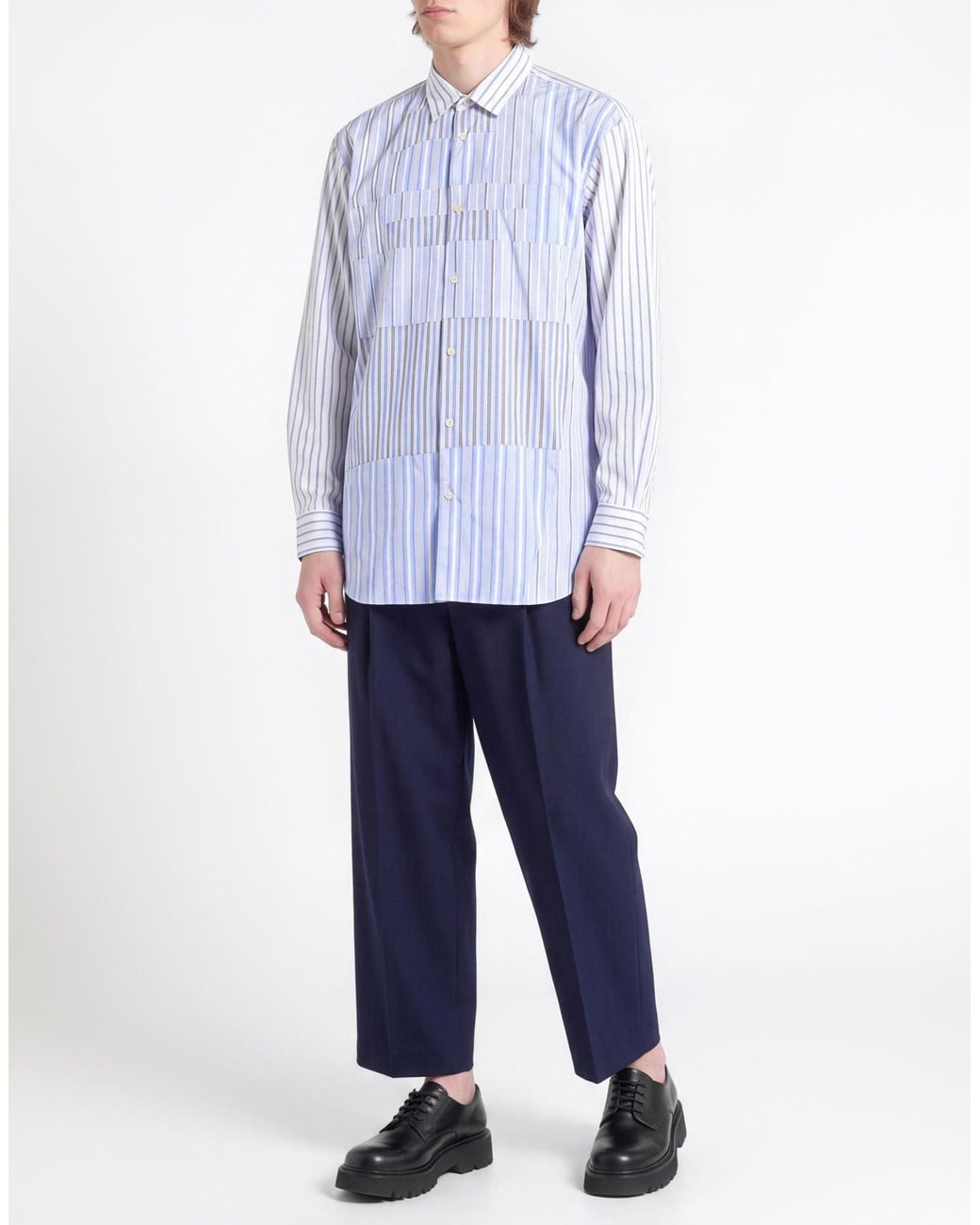 Comme des Garçons Blue Azure Shirt Cotton for men