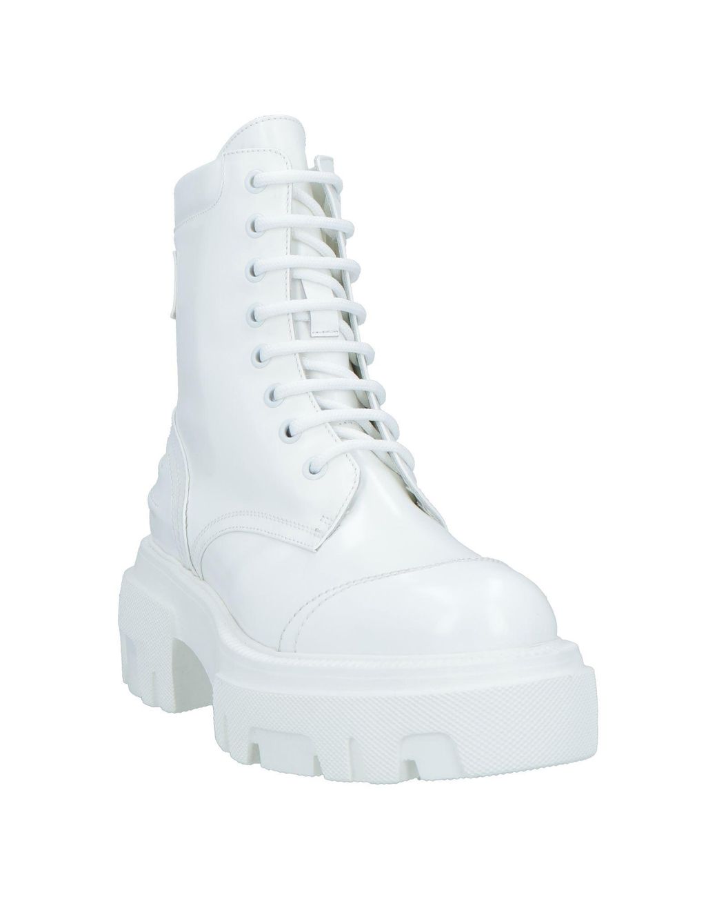 MSGM White Ankle Boots