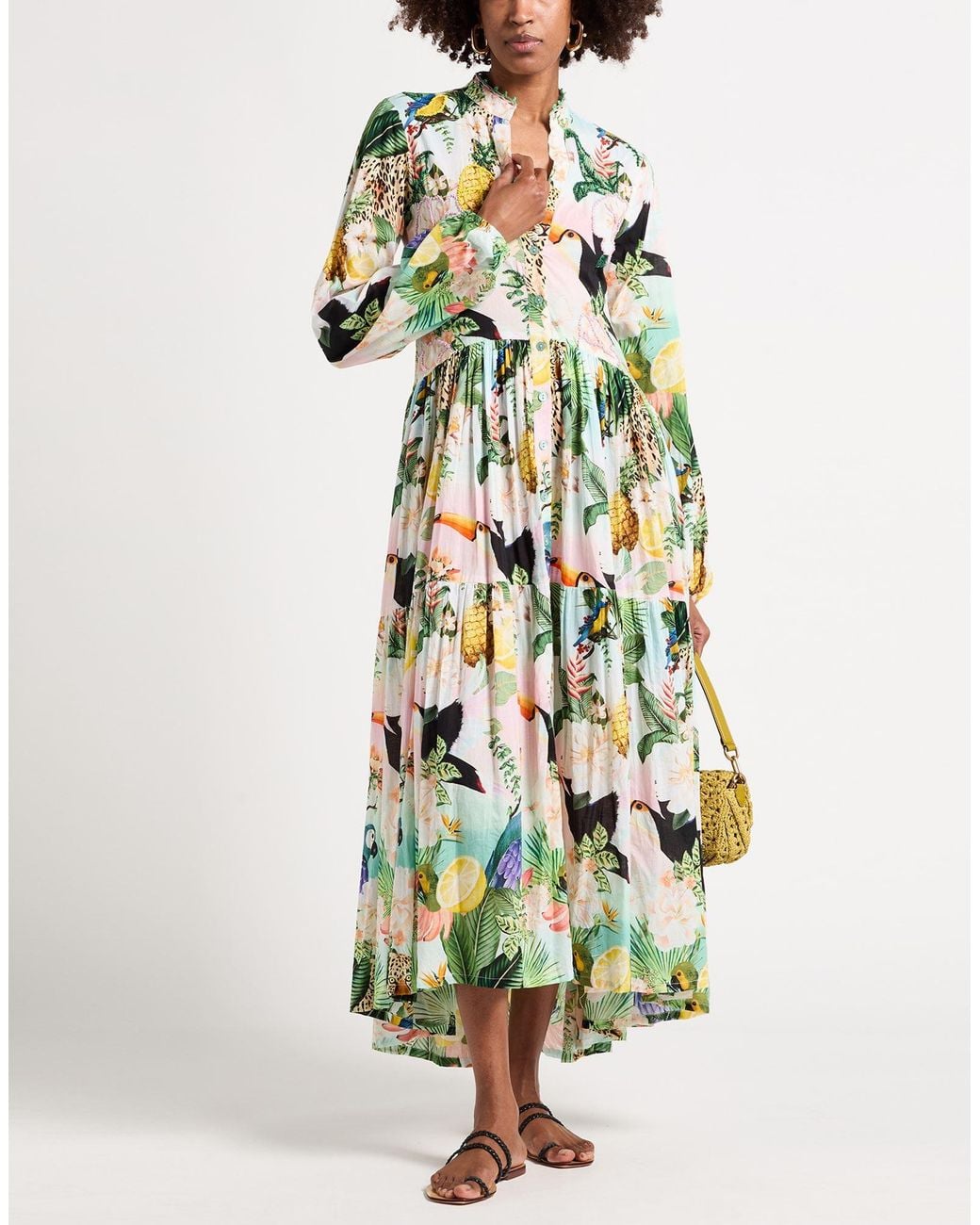 CONNOR & BLAKE Green Light Maxi Dress Cotton