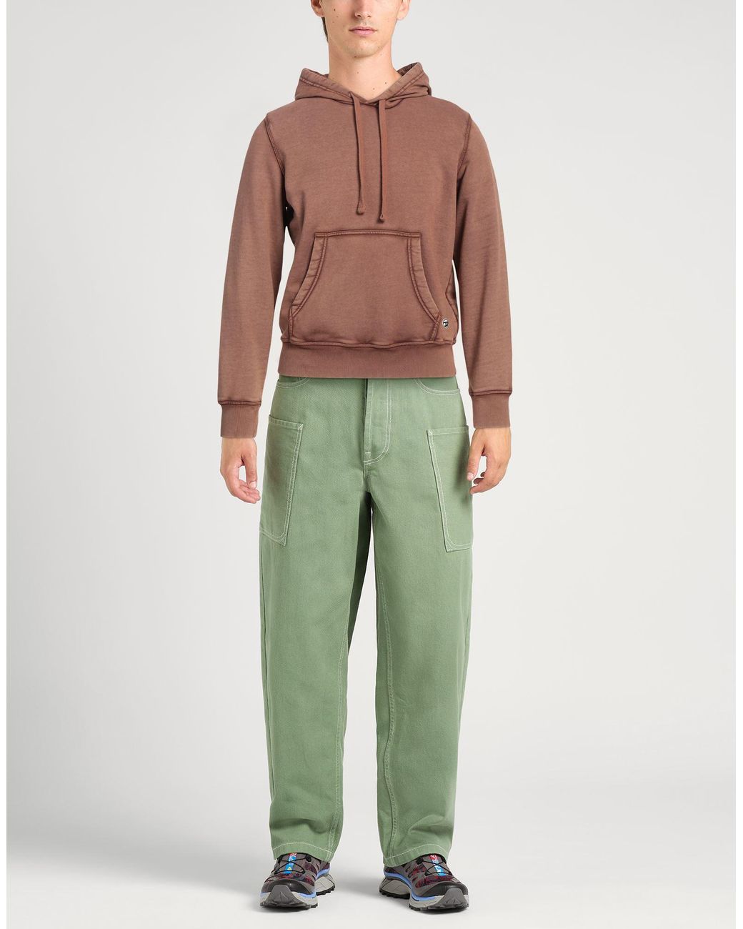 DIESEL Brown Sweatshirt Cotton for men