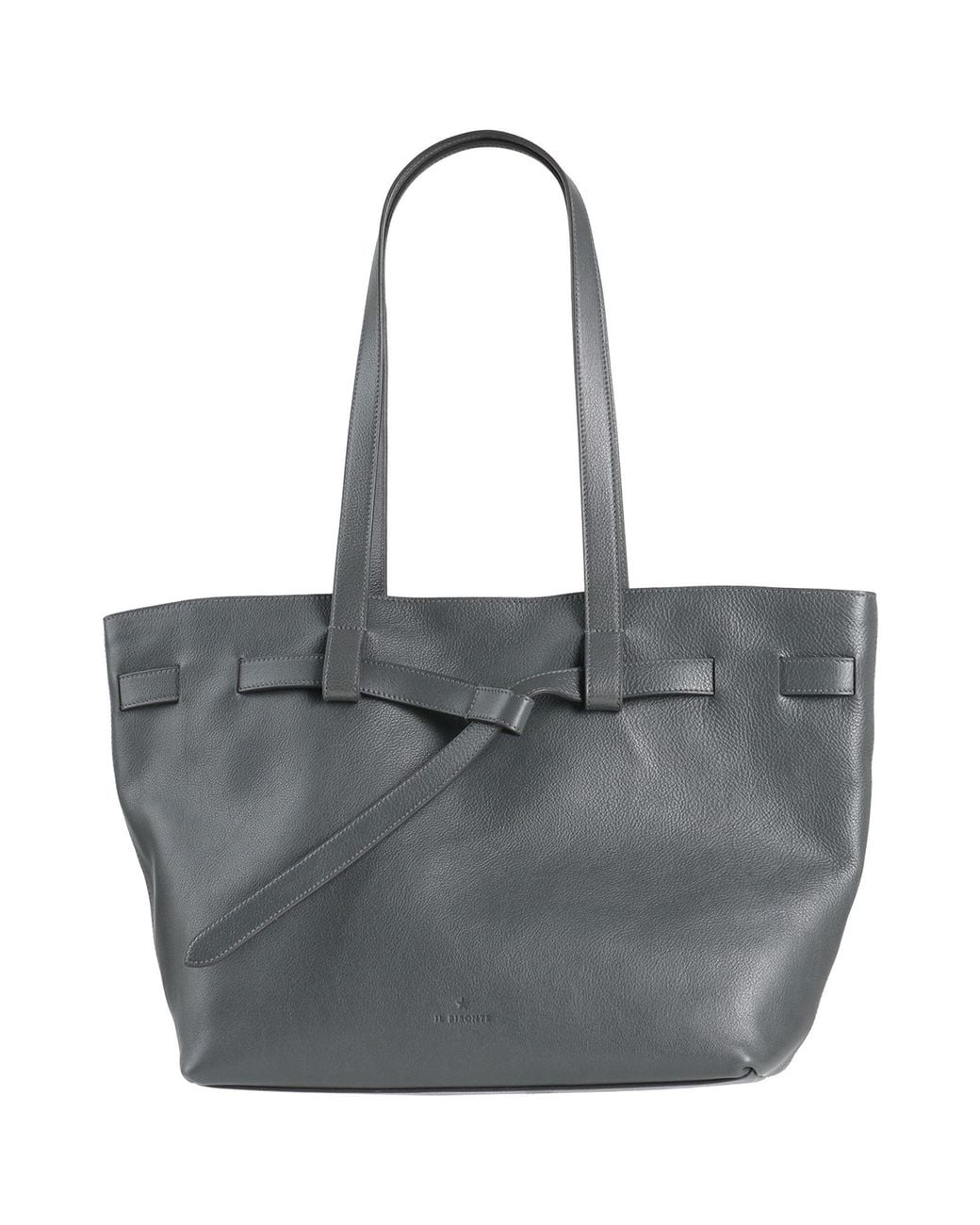 Il Bisonte Gray Shoulder Bag Leather