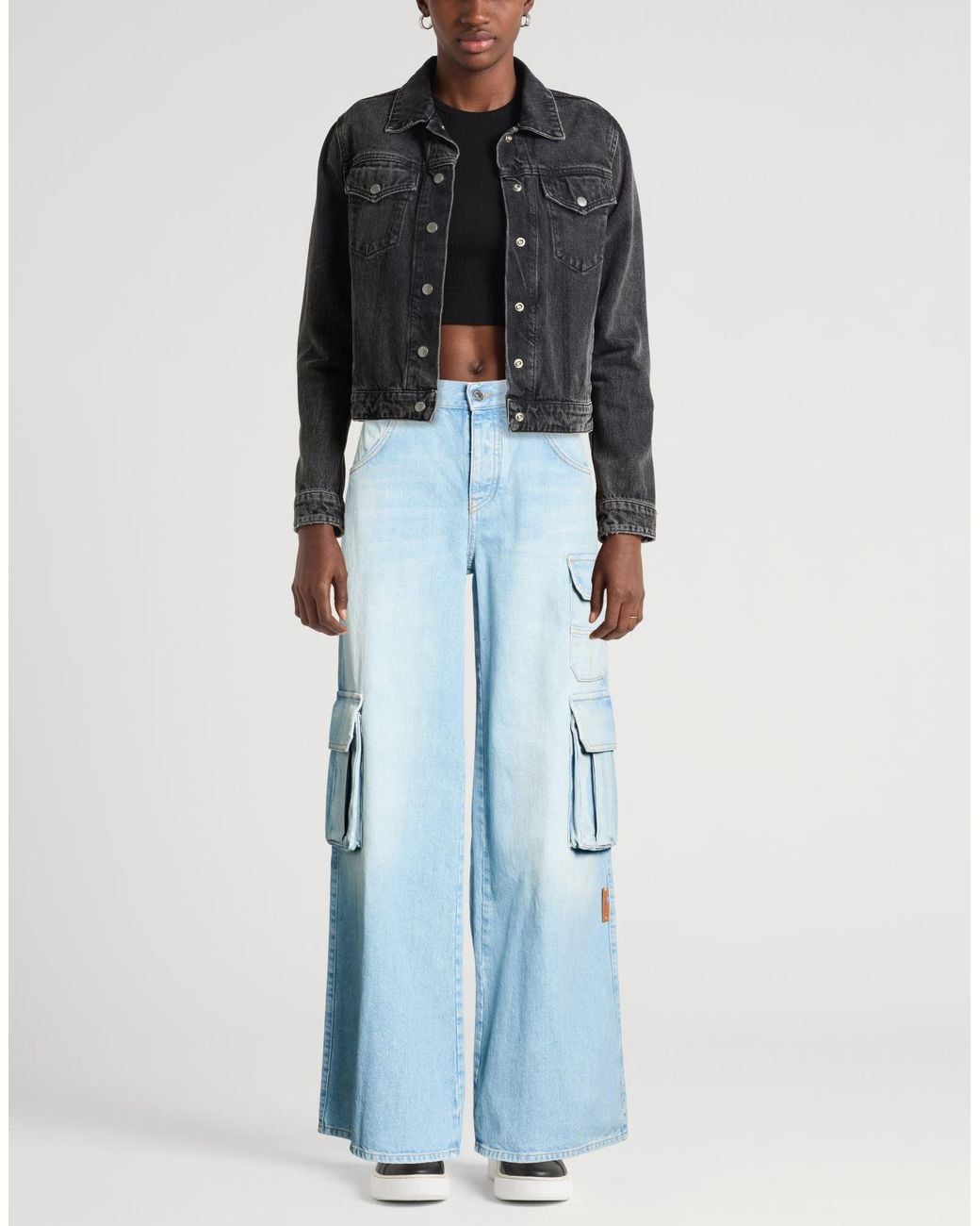 Off-White c/o Virgil Abloh Blue Jeans Cotton