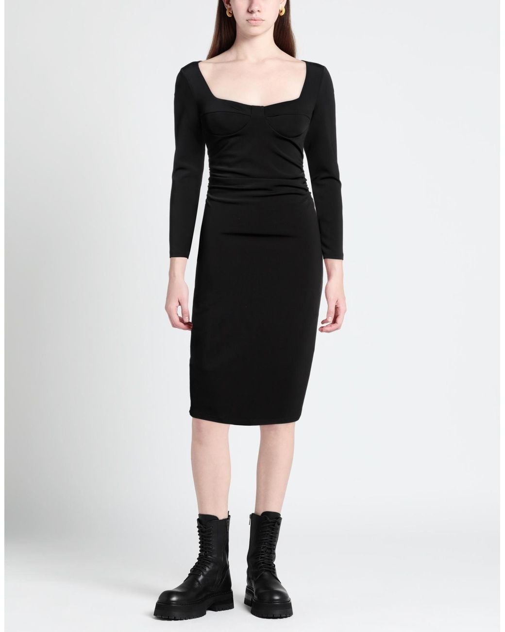 Pinko Black Midi Dress