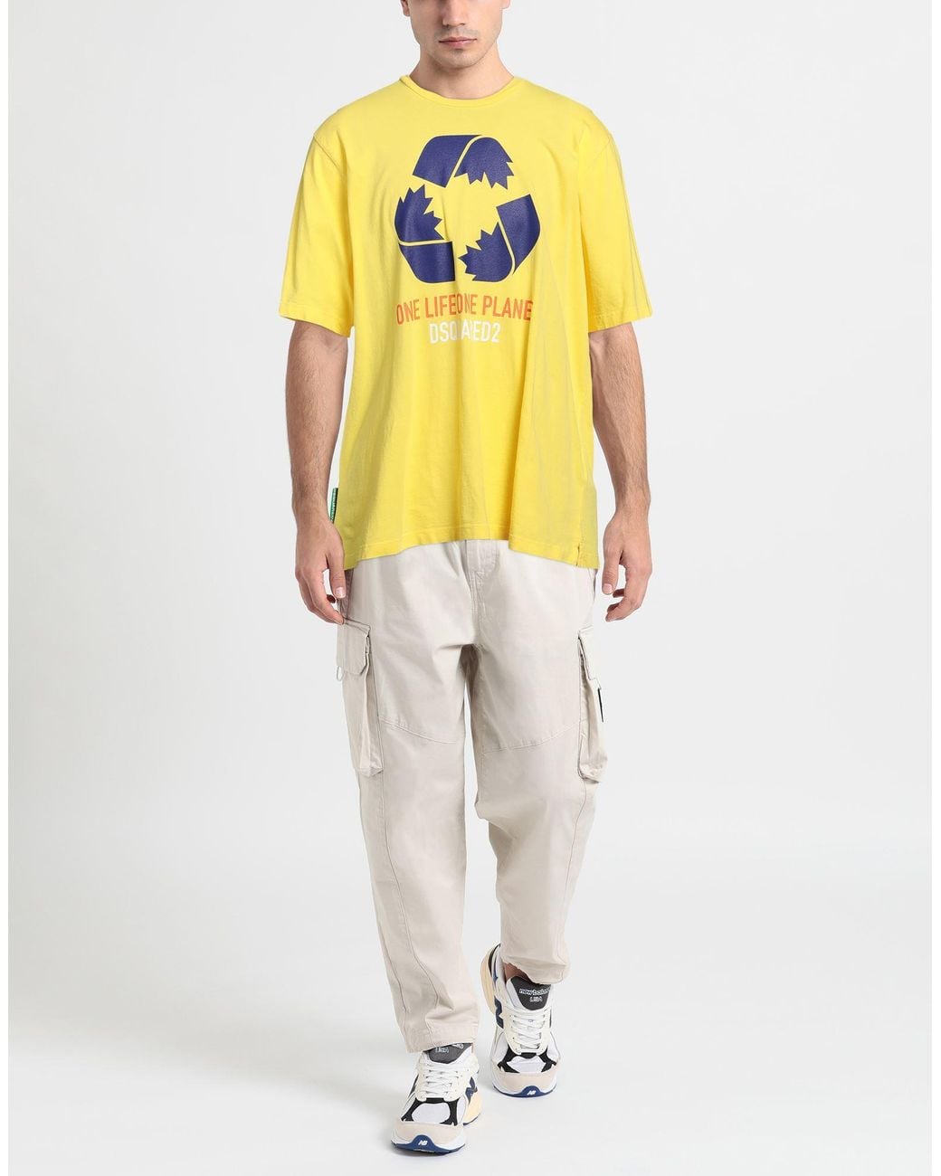 DSquared² Yellow T-shirt for men