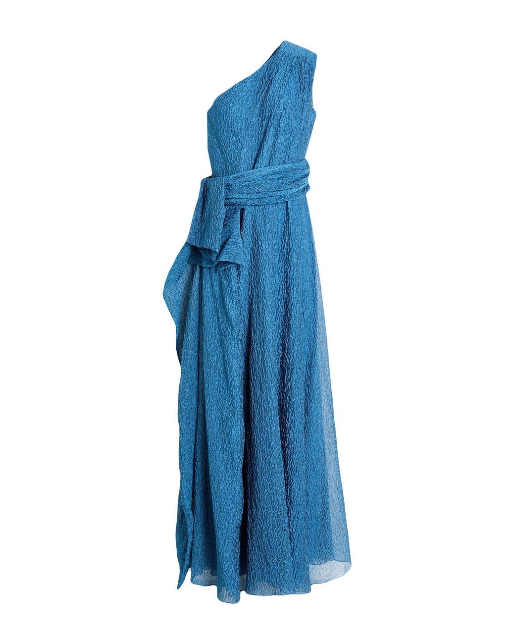 Erdem Blue Maxi Dress Polyamide, Polyester