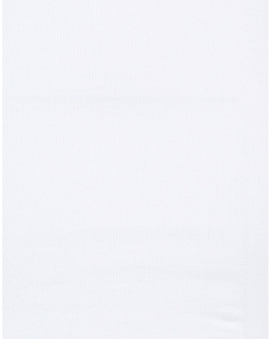 hinnominate White Mini Dress Cotton, Elastane