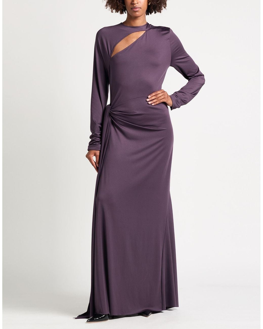 Victoria Beckham Purple Maxi Dress