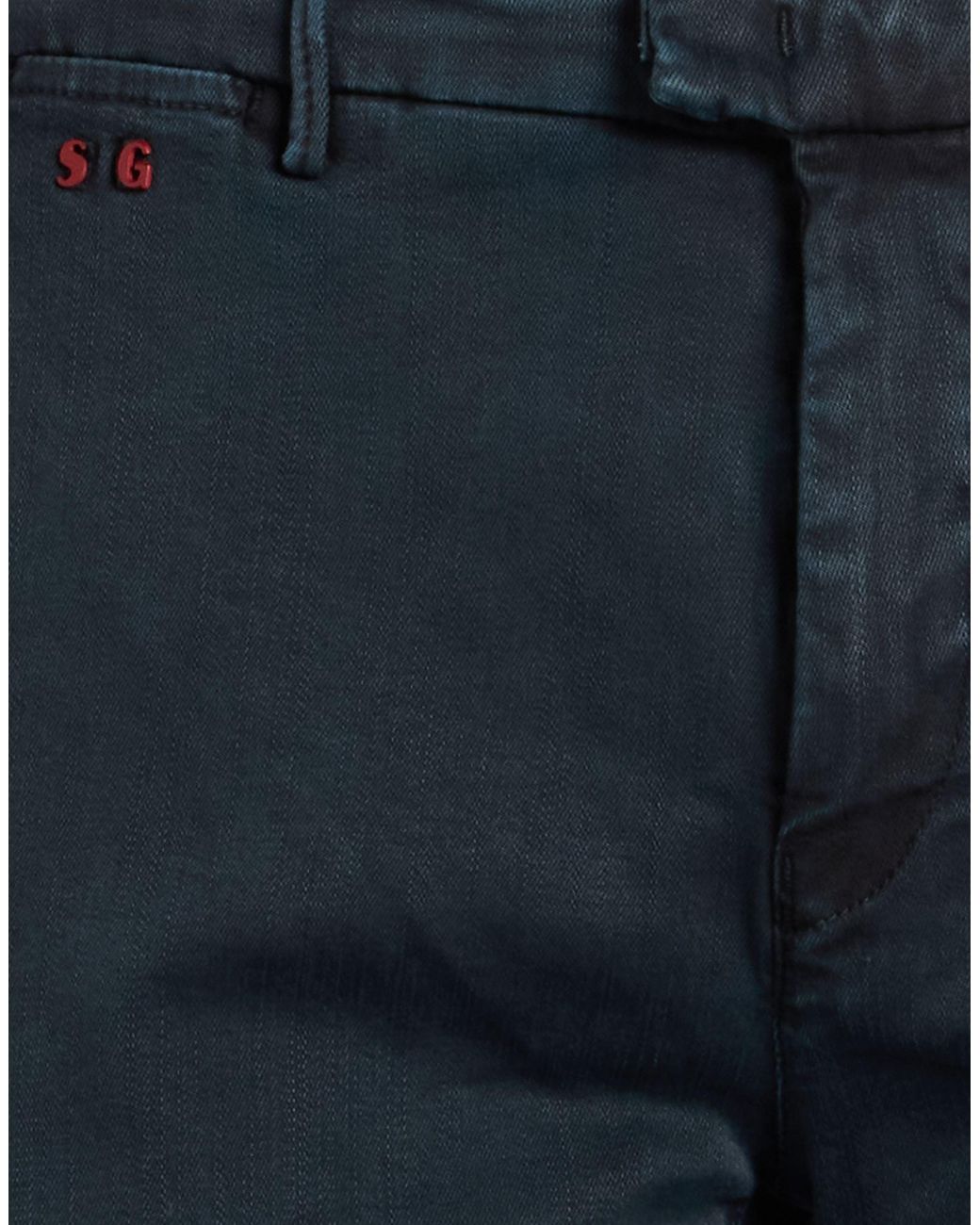Tramarossa Blue Pants Cotton, Polyester, Elastane for men