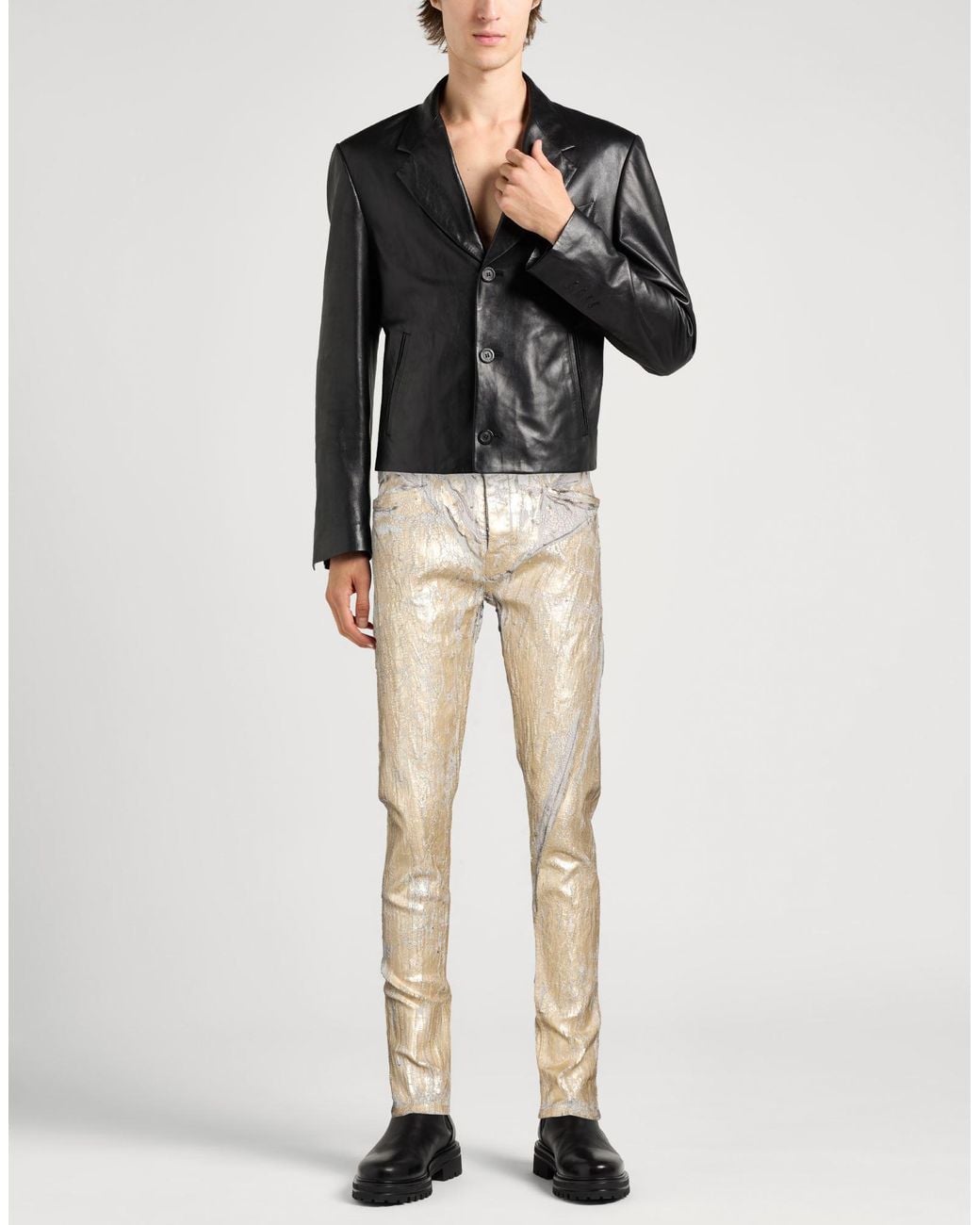 Rick Owens Natural Jeans Cotton, Elastane for men
