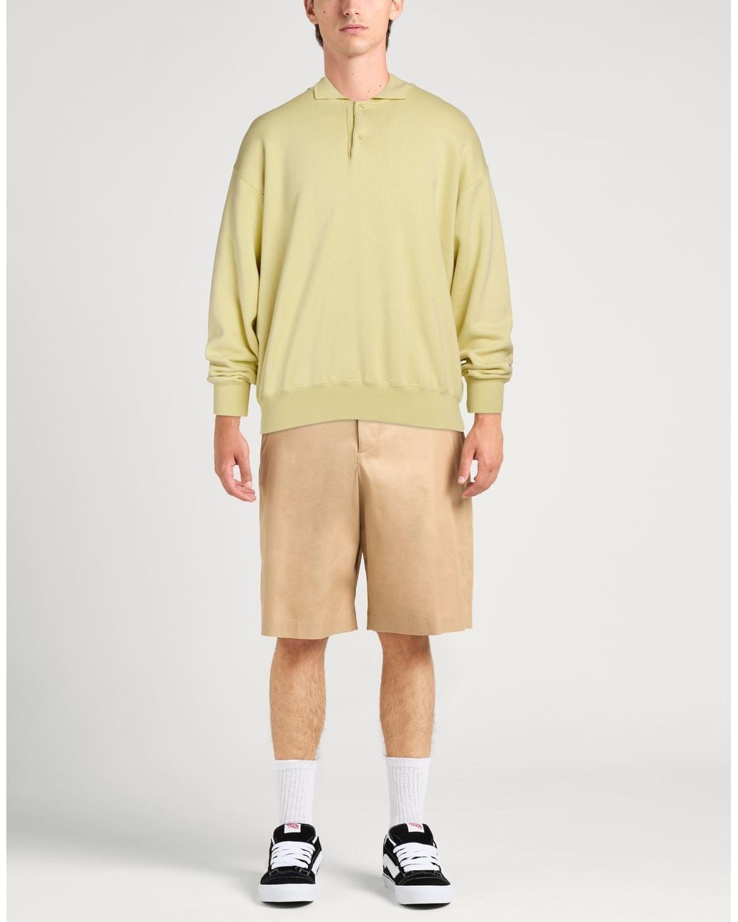 Auralee Yellow Sweatshirt Cotton for men