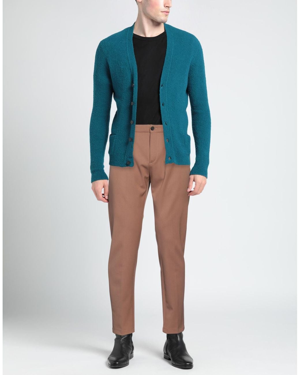 Department 5 Brown Camel Pants Polyester, Virgin Wool, Elastane for men
