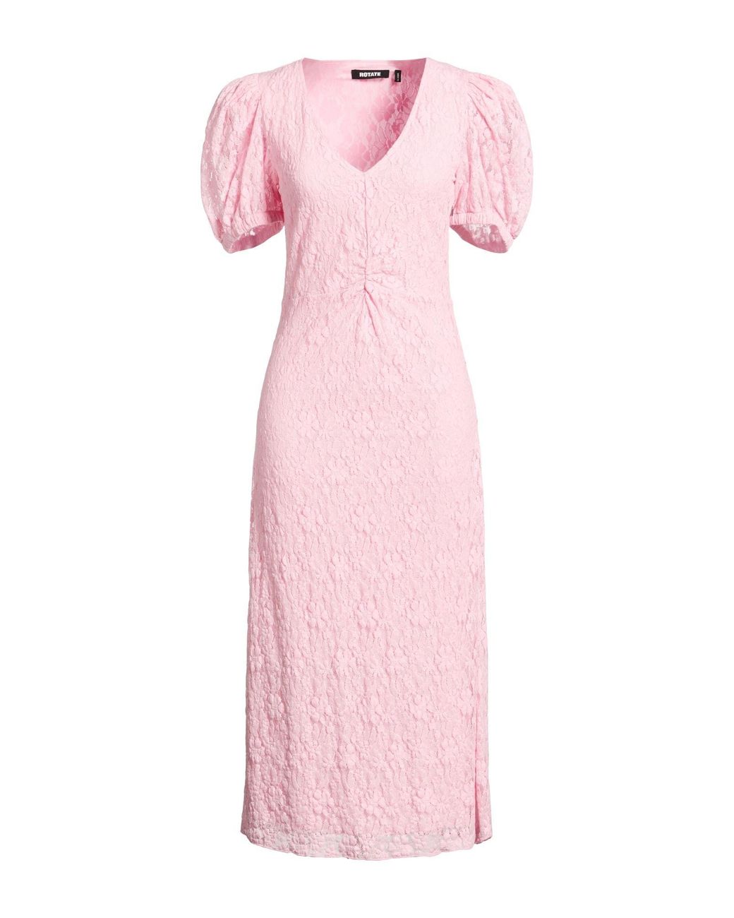 ROTATE BIRGER CHRISTENSEN Pink Midi Dress