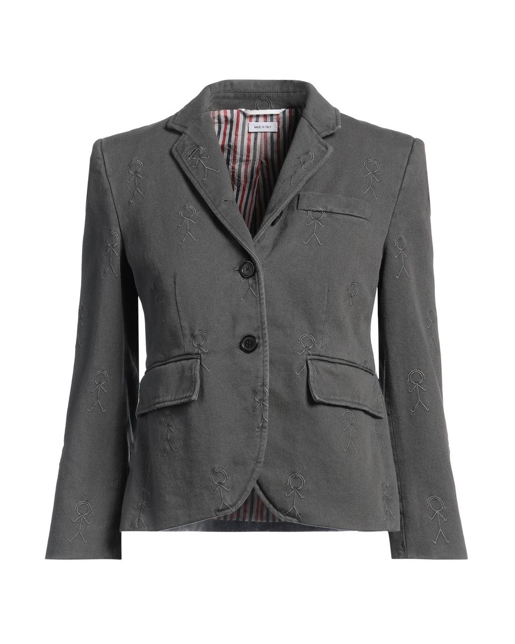 Thom Browne Black Blazer Cotton, Viscose
