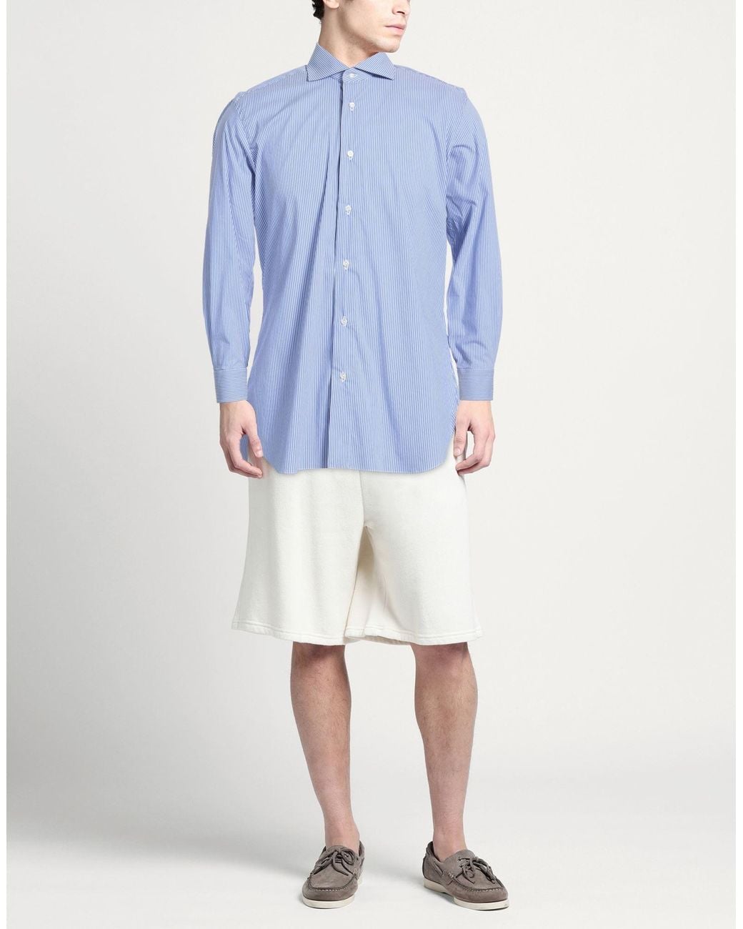 Camisa Buonamassa de hombre de color Blue