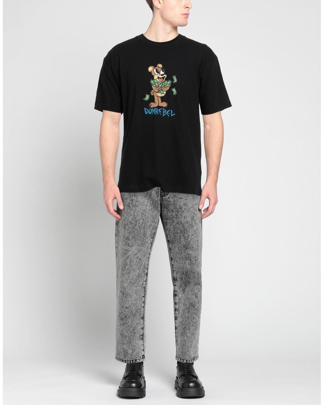 DOMREBEL Black T-Shirt for men