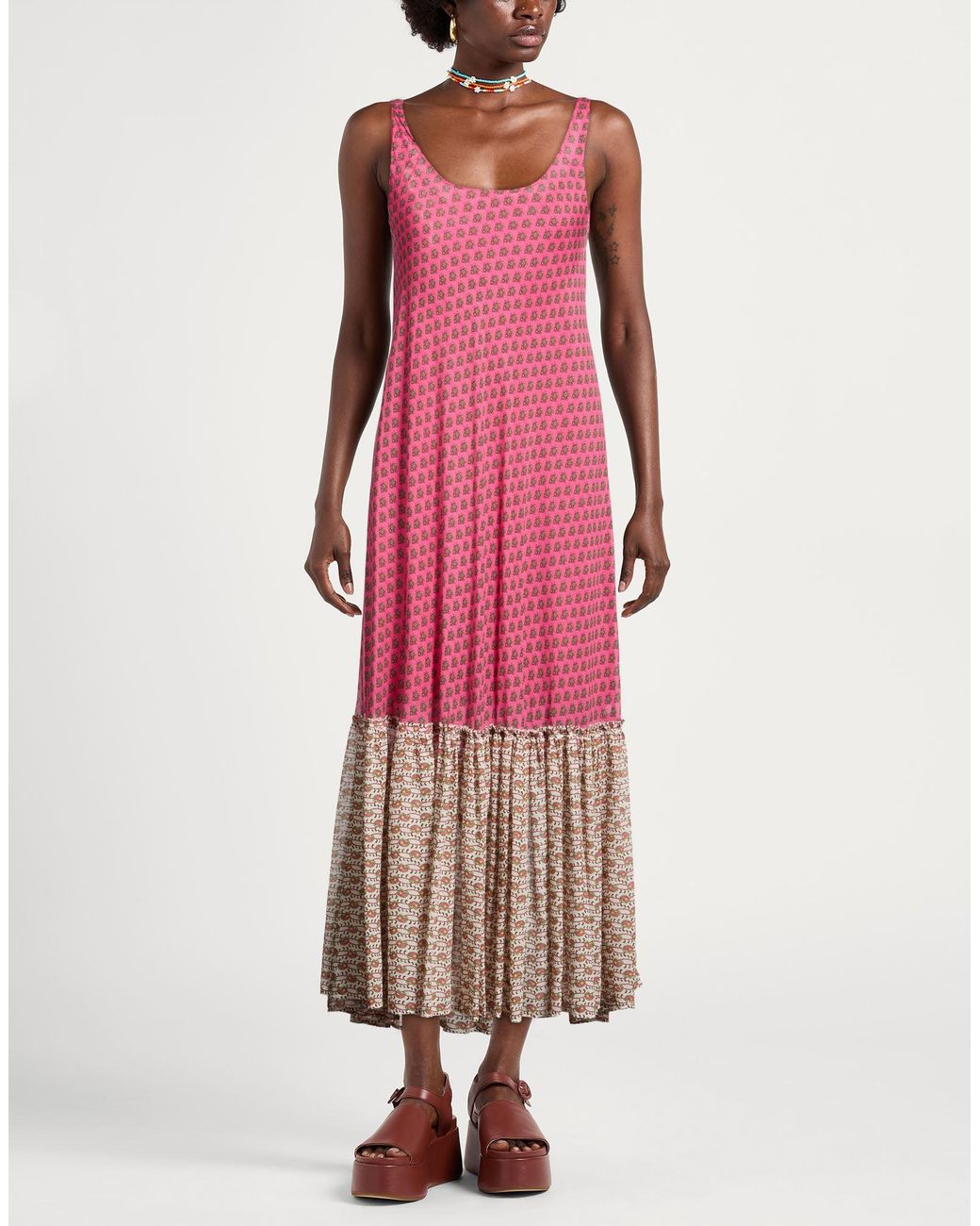 Maliparmi Pink Maxi Dress