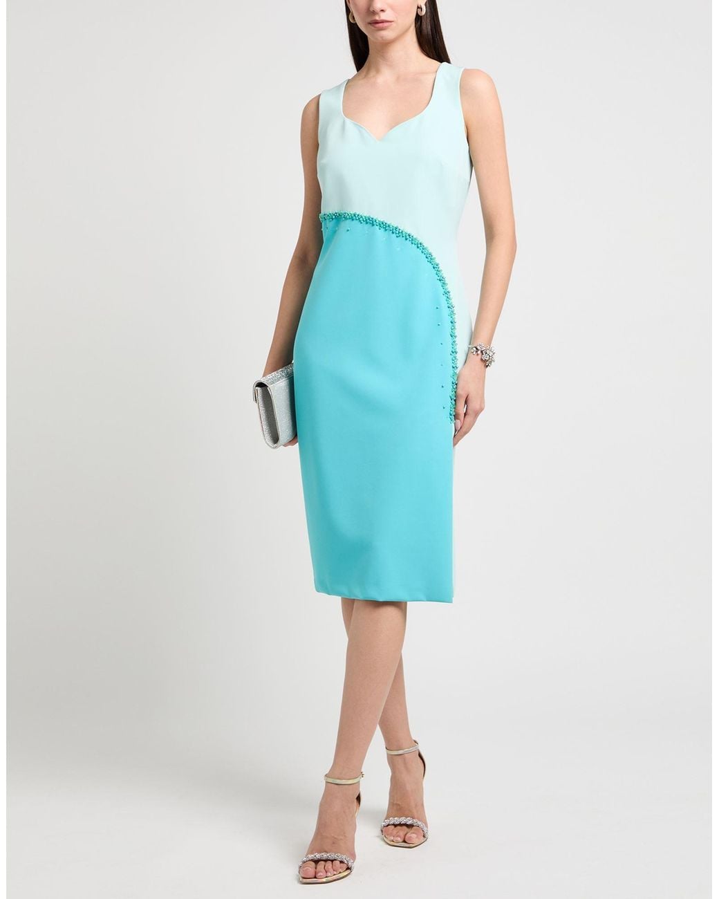 Camilla Blue Midi Dress