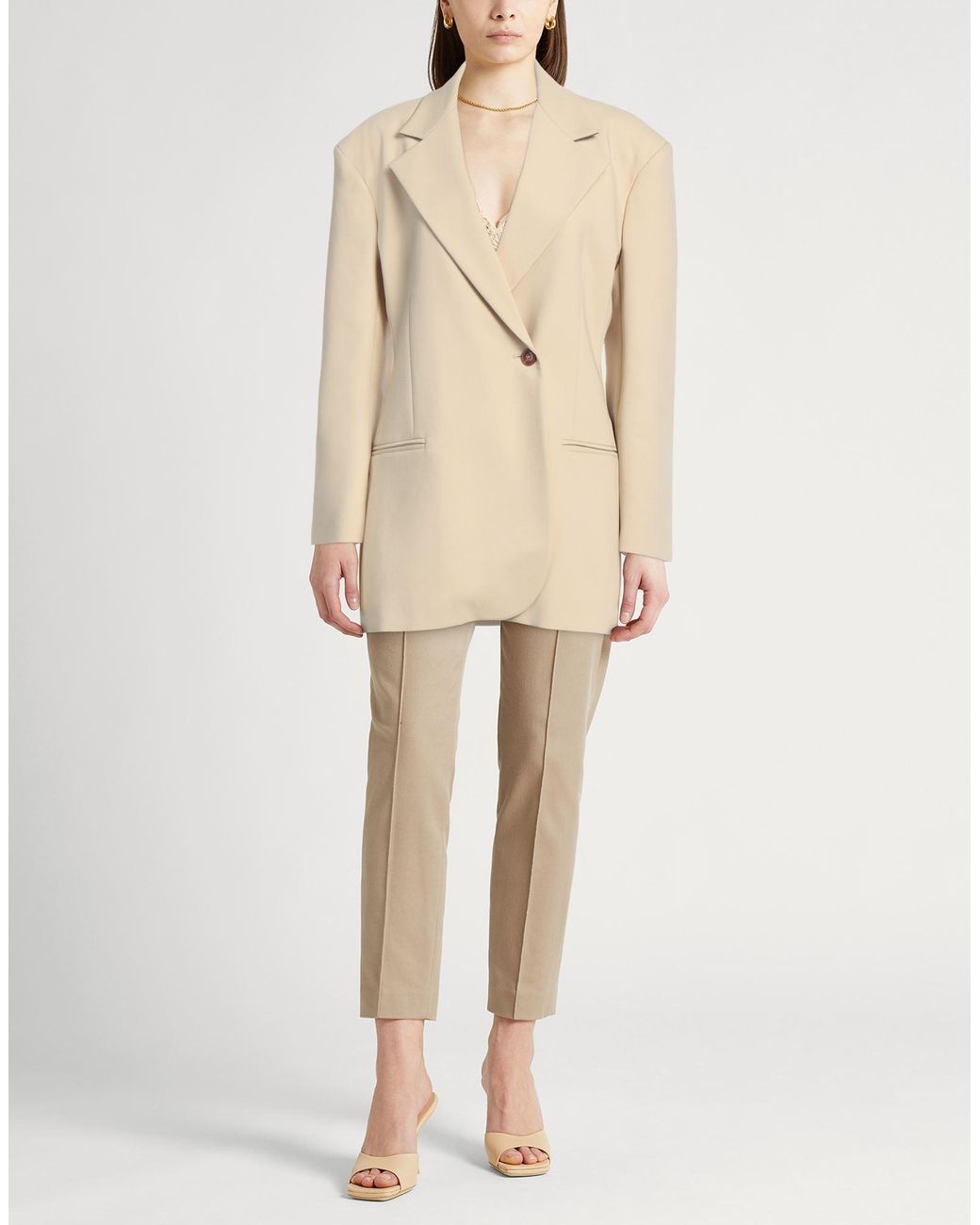 Alysi Natural Blazer Polyester, Viscose, Elastane