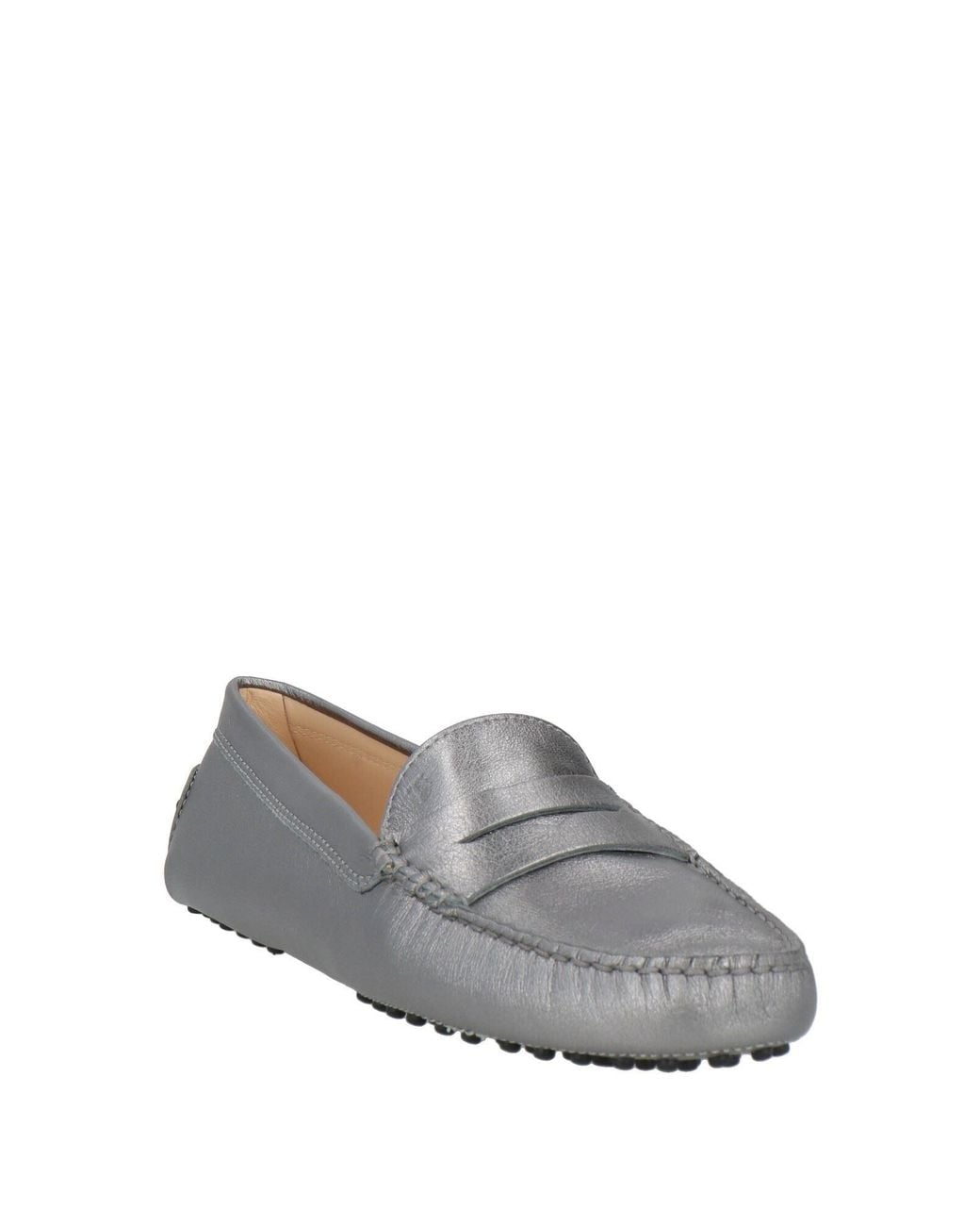 Tod's Gray Loafers Leather