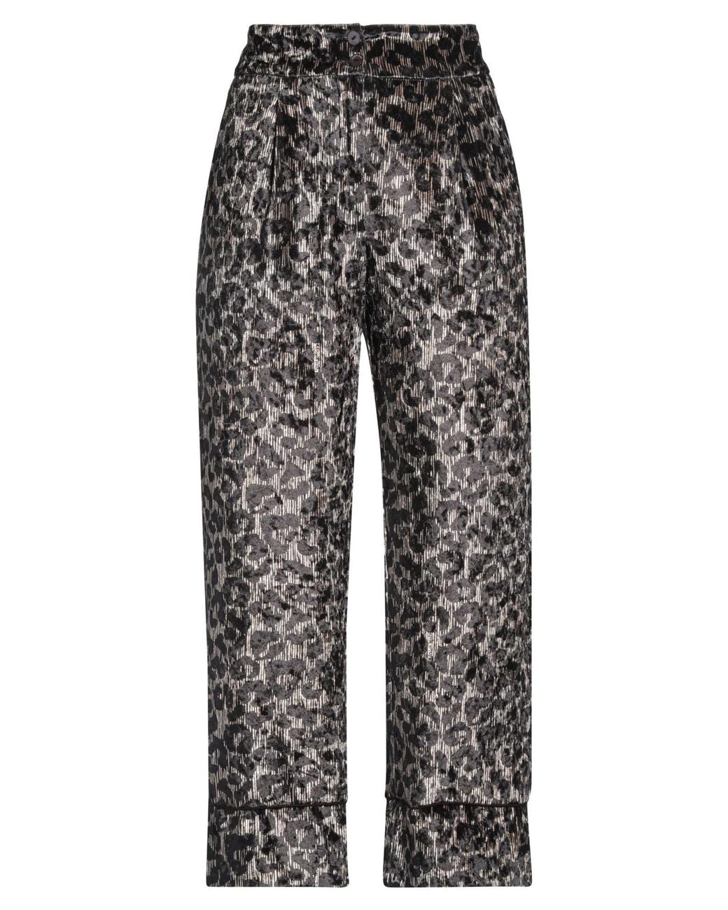 ALESSIA SANTI Gray Pants Polyester, Elastane